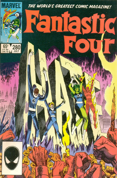 Cover for Fantastic Four (Marvel, 1961 series) #280 [Direct]