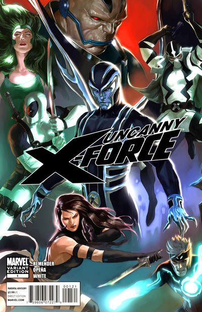 Cover for Uncanny X-Force (Marvel, 2010 series) #1 [Djurdjevic Variant]