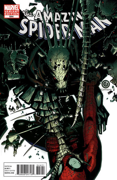 Cover for The Amazing Spider-Man (Marvel, 1999 series) #644 [Variant Edition - Chris Bachalo Cover]