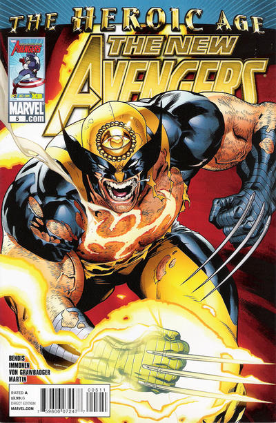 Cover for New Avengers (Marvel, 2010 series) #5 [Standard Cover]