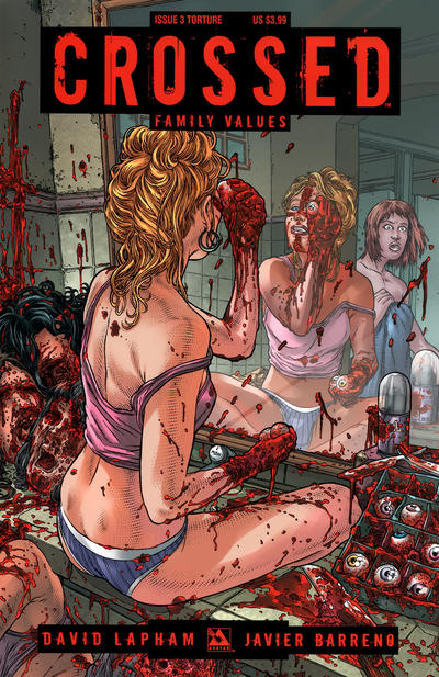 Cover for Crossed Family Values (Avatar Press, 2010 series) #3 [Torture Cover - Juan Jose Ryp]