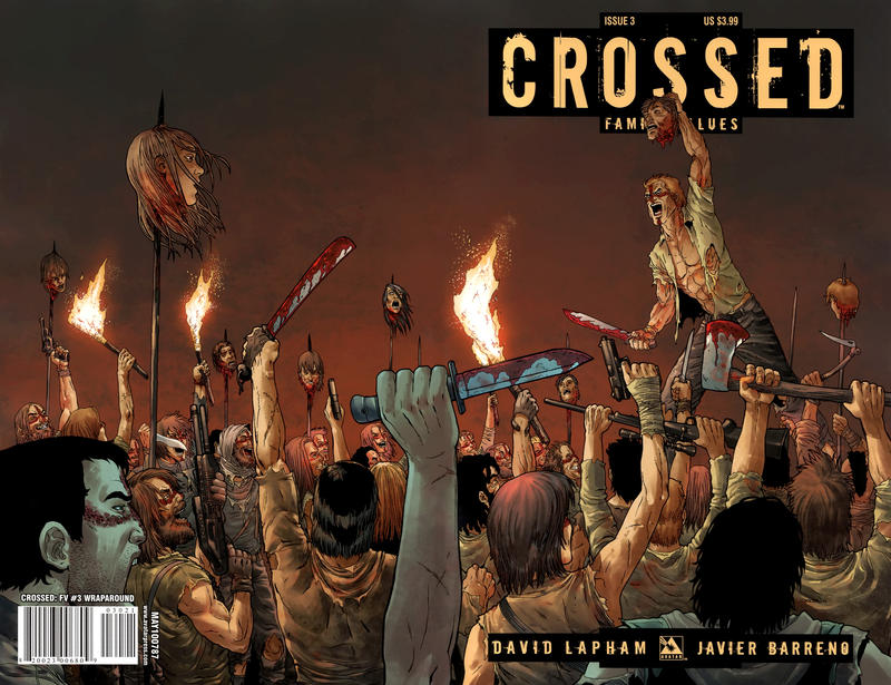 Cover for Crossed Family Values (Avatar Press, 2010 series) #3 [Wraparound Cover - Jacen Burrows]
