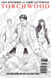 Cover for Torchwood Comic (Titan, 2010 series) #1 [Cover C - Churchill San Diego Comic Con 2010 Exclusive]