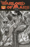 Cover for Warlord of Mars (Dynamite Entertainment, 2010 series) #1 ["Black and White" Retailer Incentive Cover J. Scott Campbell]