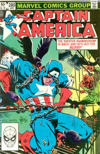 Cover for Captain America (Marvel, 1968 series) #280 [Direct]