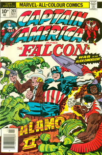 Cover for Captain America (Marvel, 1968 series) #203 [British]