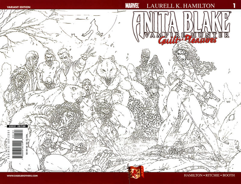Cover for Anita Blake: Vampire Hunter in Guilty Pleasures (Marvel, 2006 series) #1 [Wraparound Sketch Cover]