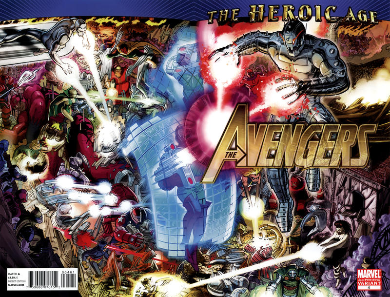 Cover for Avengers (Marvel, 2010 series) #4 [2nd Printing Variant]