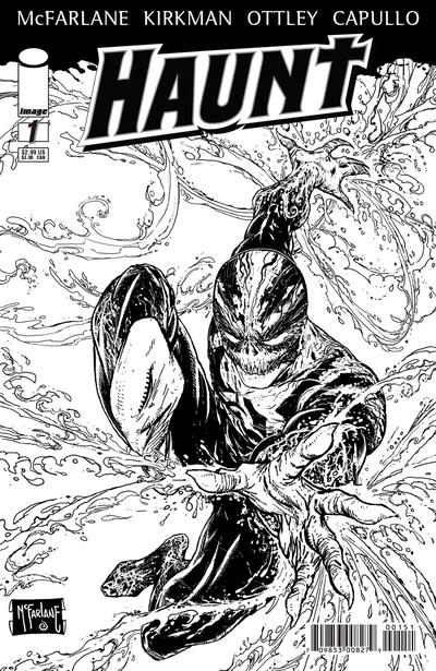 Cover for Haunt (Image, 2009 series) #1 [Sketch Cover by Todd McFarlane]