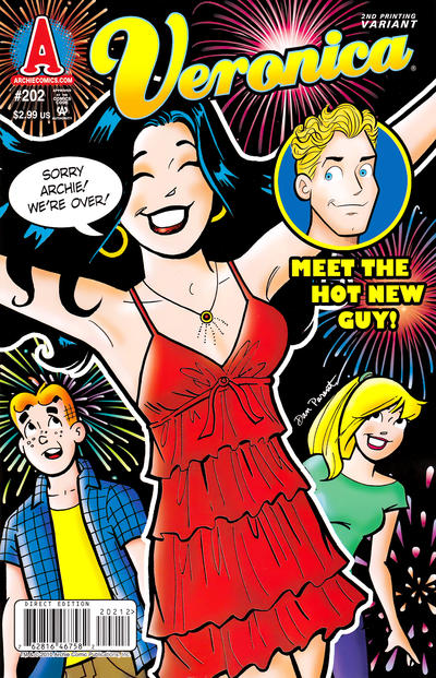 Cover for Veronica (Archie, 1989 series) #202 [Second Printing Variant]