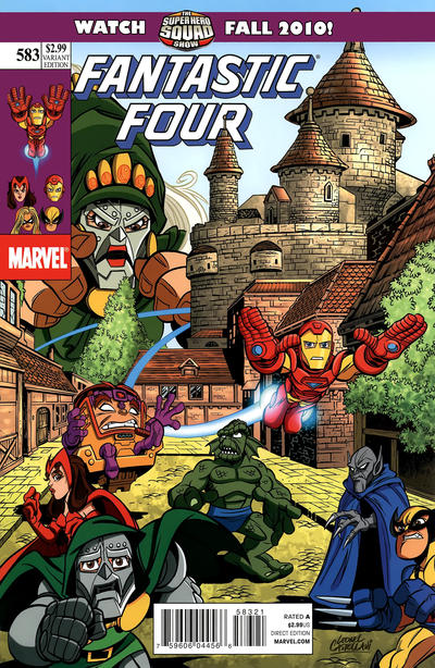 Cover for Fantastic Four (Marvel, 1998 series) #583 [Superhero Squad]