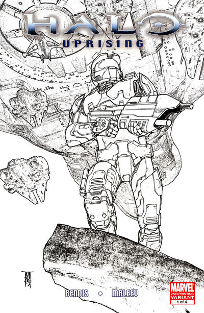 Cover for Halo: Uprising (Marvel, 2007 series) #1 [Second Printing]