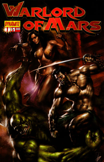 Cover for Warlord of Mars (Dynamite Entertainment, 2010 series) #1 [Cover D - Lucio Parrillo]
