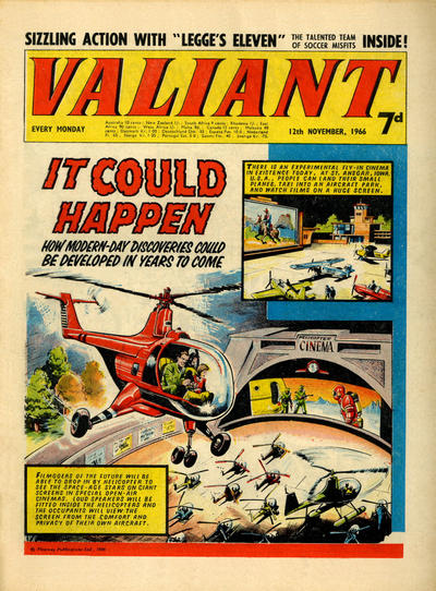 Cover for Valiant (IPC, 1964 series) #12 November 1966