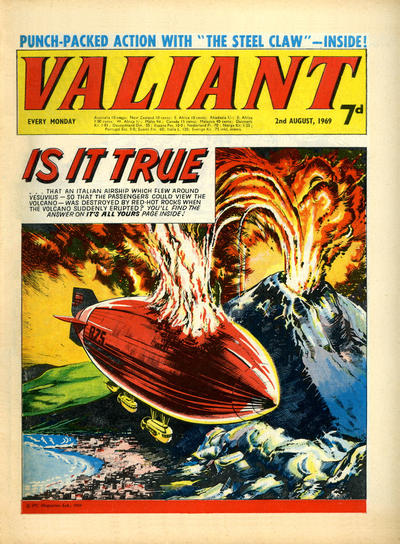 Cover for Valiant (IPC, 1964 series) #2 August 1969