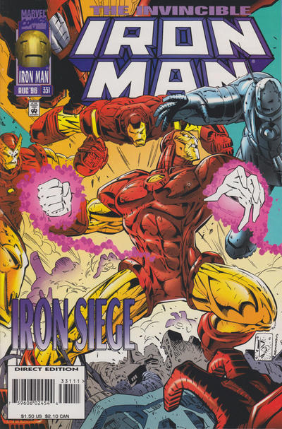 Cover for Iron Man (Marvel, 1968 series) #331 [Direct Edition]
