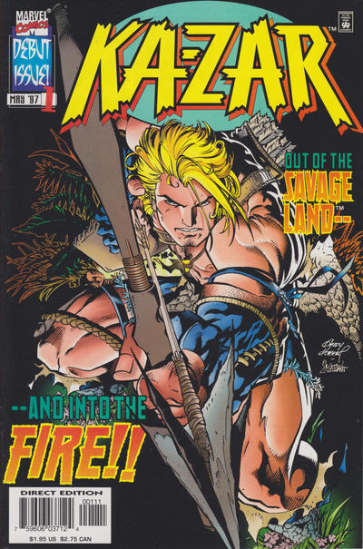 Cover for Ka-Zar (Marvel, 1997 series) #1 [Direct Edition]
