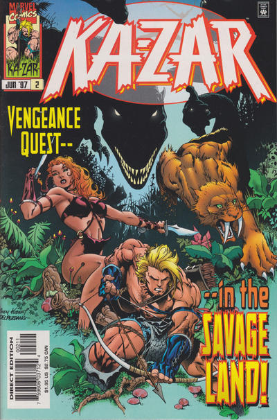 Cover for Ka-Zar (Marvel, 1997 series) #2 [Cover A - Direct Edition]