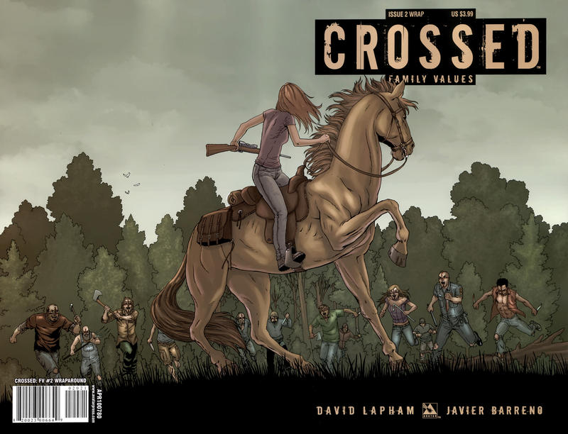 Cover for Crossed Family Values (Avatar Press, 2010 series) #2 [Wraparound Cover - Jacen Burrows]