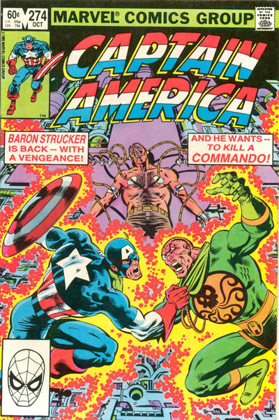 Cover for Captain America (Marvel, 1968 series) #274 [Direct]