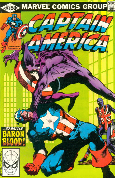 Cover for Captain America (Marvel, 1968 series) #254 [Direct]