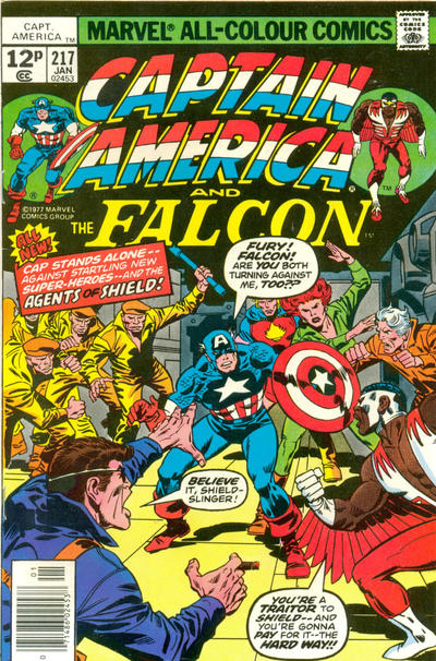 Cover for Captain America (Marvel, 1968 series) #217 [British]