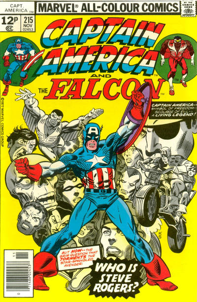 Cover for Captain America (Marvel, 1968 series) #215 [British]