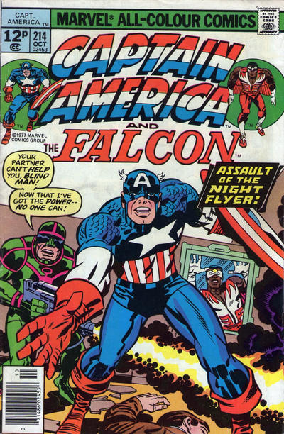 Cover for Captain America (Marvel, 1968 series) #214 [British]