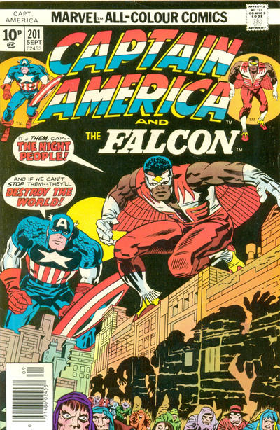 Cover for Captain America (Marvel, 1968 series) #201 [British]