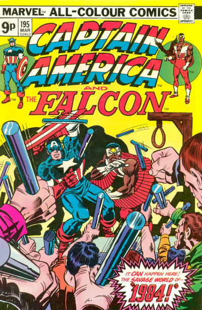 Cover for Captain America (Marvel, 1968 series) #195 [British]