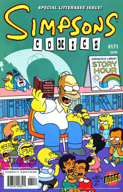Cover for Simpsons Comics (Bongo, 1993 series) #171