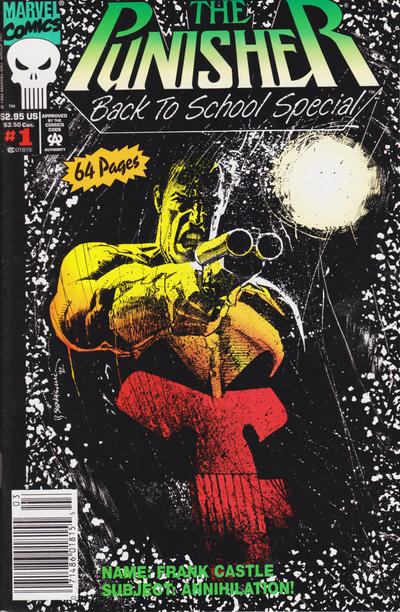 Cover for Punisher Back to School Special (Marvel, 1992 series) #1 [Newsstand]