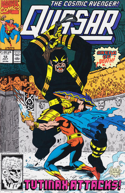 Cover for Quasar (Marvel, 1989 series) #12 [Direct]
