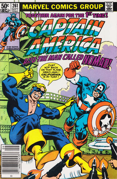 Cover for Captain America (Marvel, 1968 series) #261 [Newsstand]