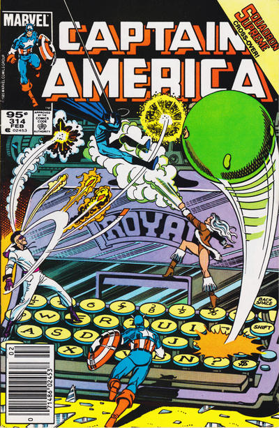 Cover for Captain America (Marvel, 1968 series) #314 [Canadian]