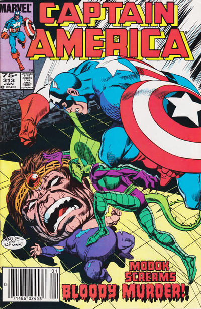 Cover for Captain America (Marvel, 1968 series) #313 [Newsstand]