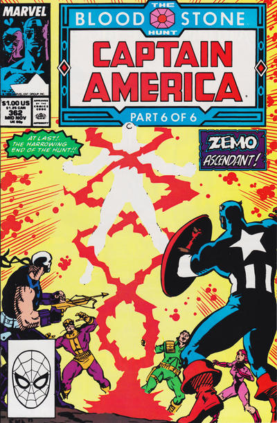 Cover for Captain America (Marvel, 1968 series) #362 [Direct]