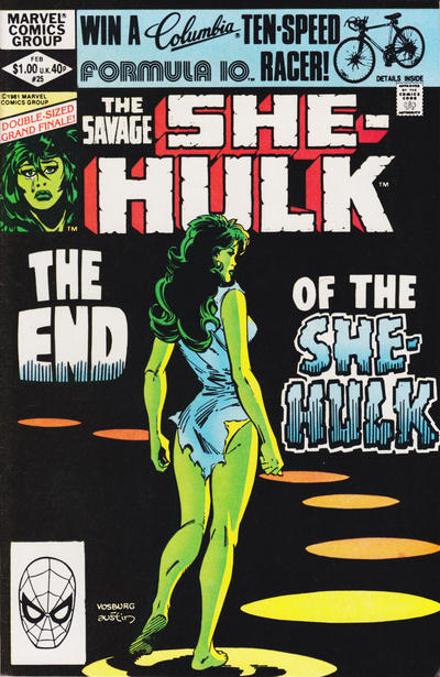 Cover for The Savage She-Hulk (Marvel, 1980 series) #25 [Direct]