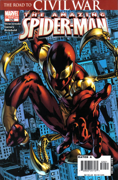 Cover for The Amazing Spider-Man (Marvel, 1999 series) #529 [2nd Printing]