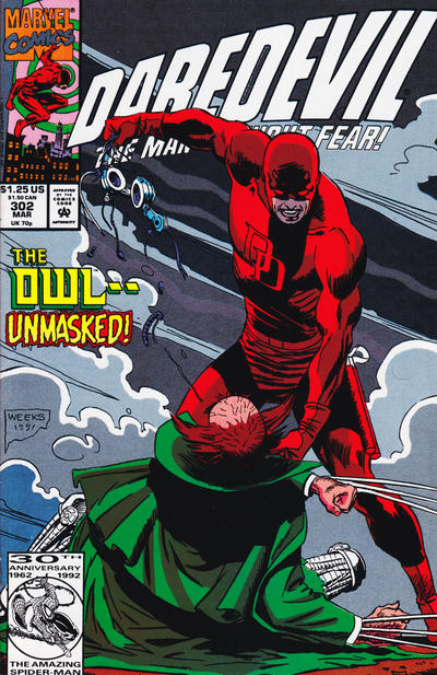 Cover for Daredevil (Marvel, 1964 series) #302 [Direct]