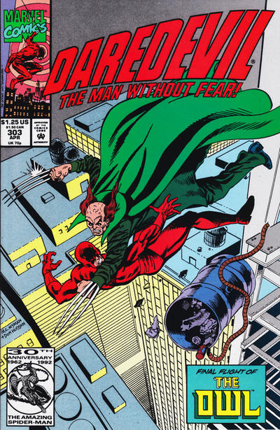 Cover for Daredevil (Marvel, 1964 series) #303 [Direct]