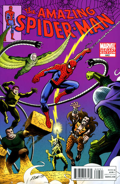 Cover for The Amazing Spider-Man (Marvel, 1999 series) #642 [Variant Edition - John Romita Sr. Cover]
