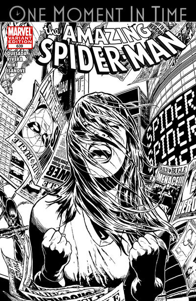 Cover for The Amazing Spider-Man (Marvel, 1999 series) #639 [Variant Edition - Joe Quesada Sketch Cover]