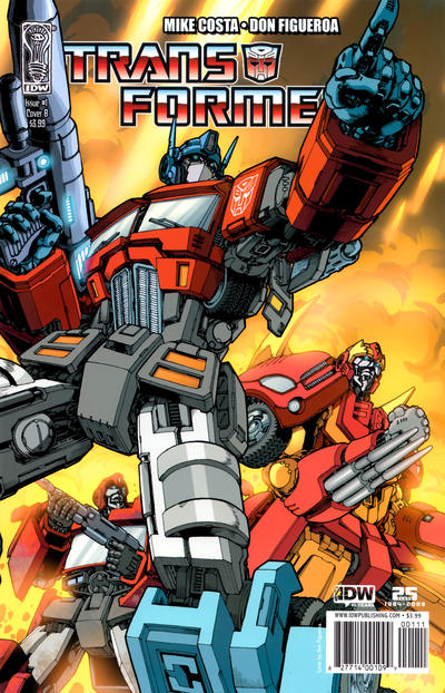 Cover for The Transformers (IDW, 2009 series) #1 [Cover B]
