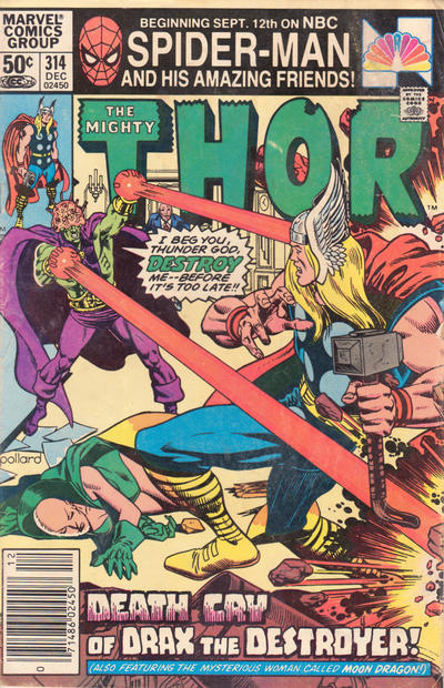 Cover for Thor (Marvel, 1966 series) #314 [Newsstand]