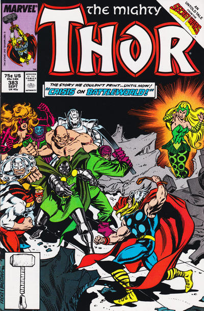 Cover for Thor (Marvel, 1966 series) #383 [Direct]