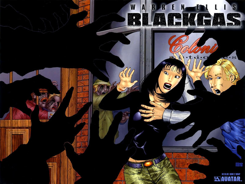 Cover for Warren Ellis Blackgas (Avatar Press, 2006 series) #2 [Wrap]