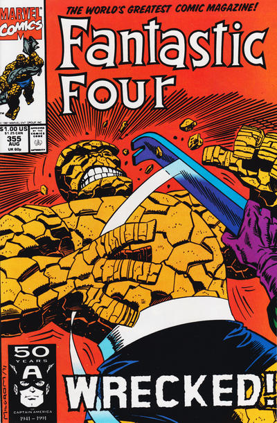 Cover for Fantastic Four (Marvel, 1961 series) #355 [Direct]