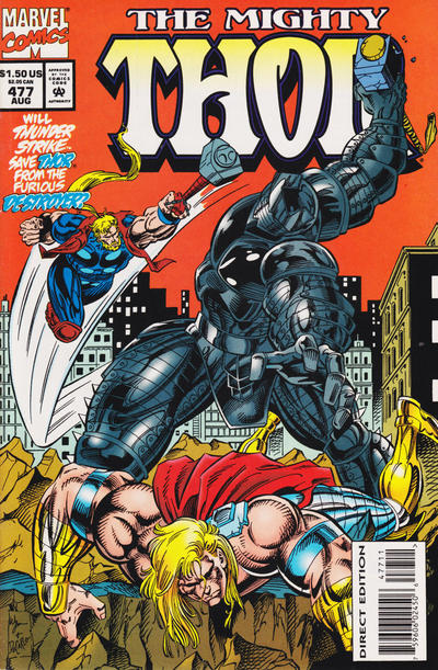 Cover for Thor (Marvel, 1966 series) #477 [Direct Edition]