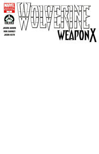 Cover Thumbnail for Wolverine Weapon X (Marvel, 2009 series) #1 [Variant Edition - Blank Cover]